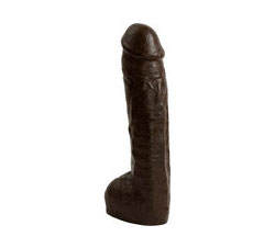 Vac U Lock Hung Realistic Dong 12.5 Inch Brown